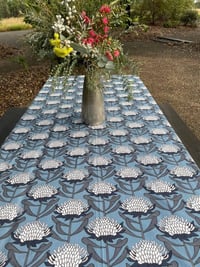 Tablecloth - JP Waratah (Blue & White)