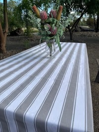 Tablecloth - Stripes (Cement)