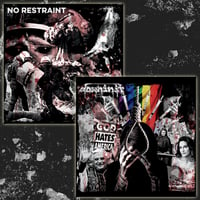 Image 1 of Down In It / No Restraint split 7" Humanity Has Failed