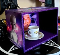 Image 4 of Heaven's Gate mansion teacup & plate from estate auction in display box