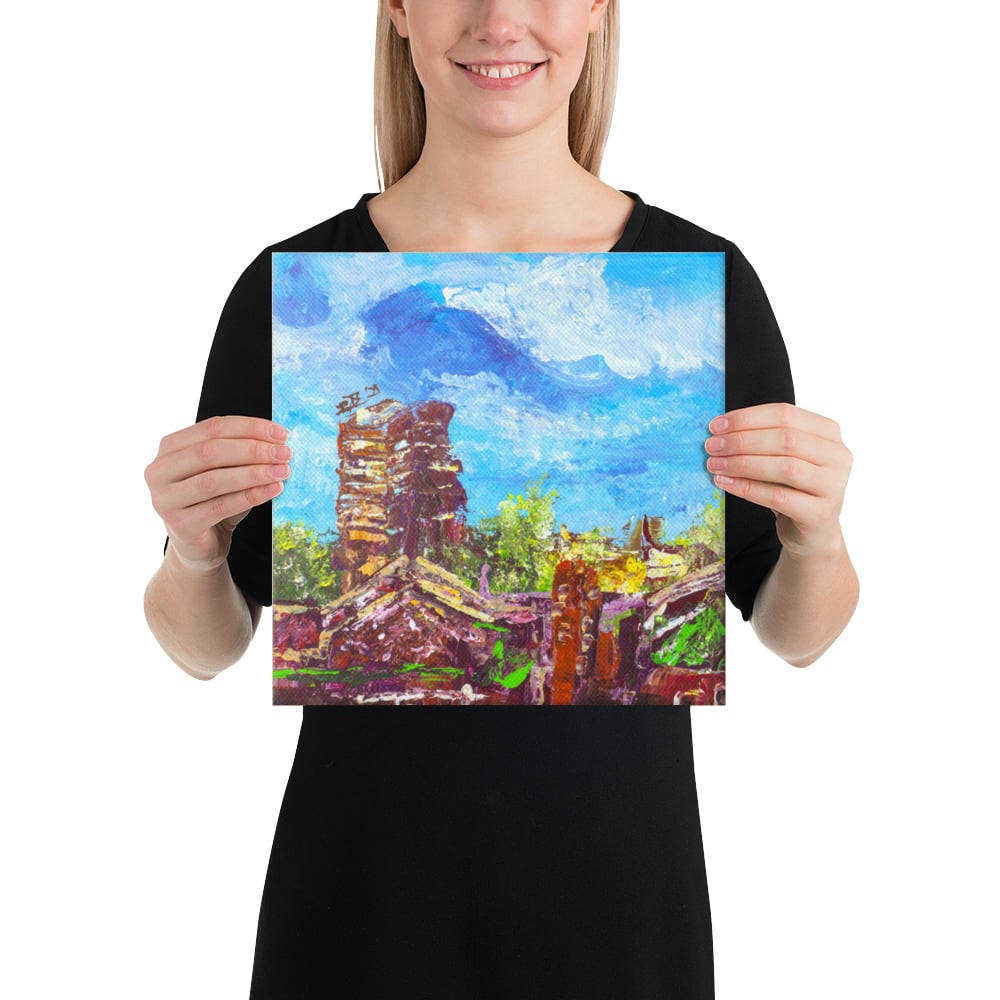 Image of ||| CANVAS PRINT ||| - "Lake Michigan Was Angry that Day - Pt 3"