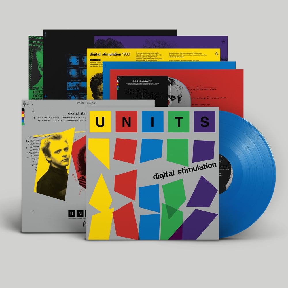 Image of <h4>UNITS</h4><h5>Digital Stimulation LP+CD</h5><h6>Blue Pulse Vinyl</h6>