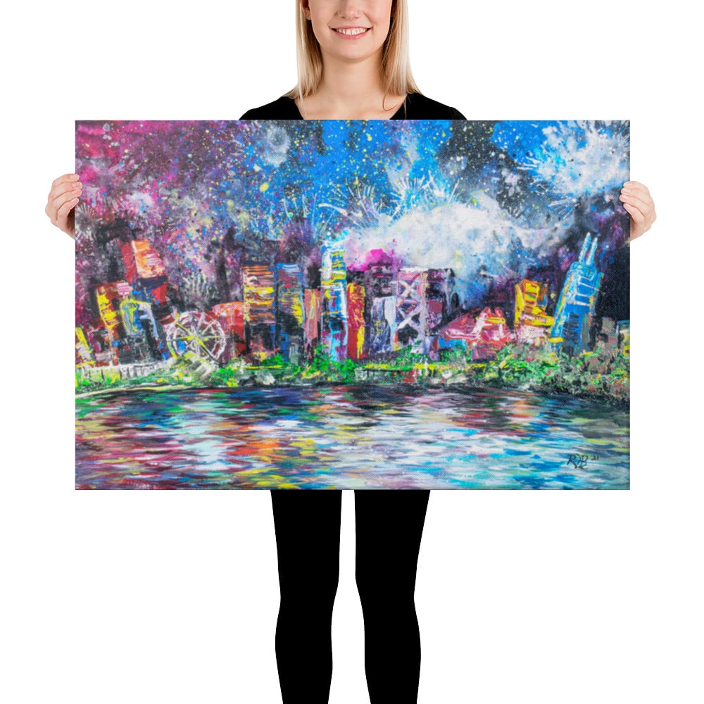 Image of ||| CANVAS PRINT ||| - "Everything About Chicago Made Sense that Night"