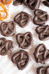 Chocolate Covered Pretzel (no design) (12 per order)