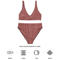 Image 5 of SOFT LINES // RECYCLED HIGH-WAISTED BIKINI SET