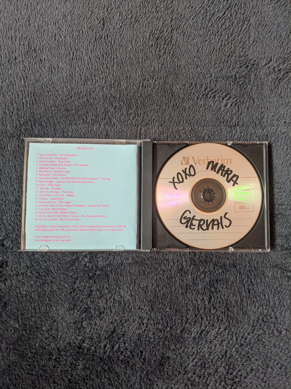 Image of I MADE YOU A MIX CD BECAUSE I HAVE A CRUSH ON YOU