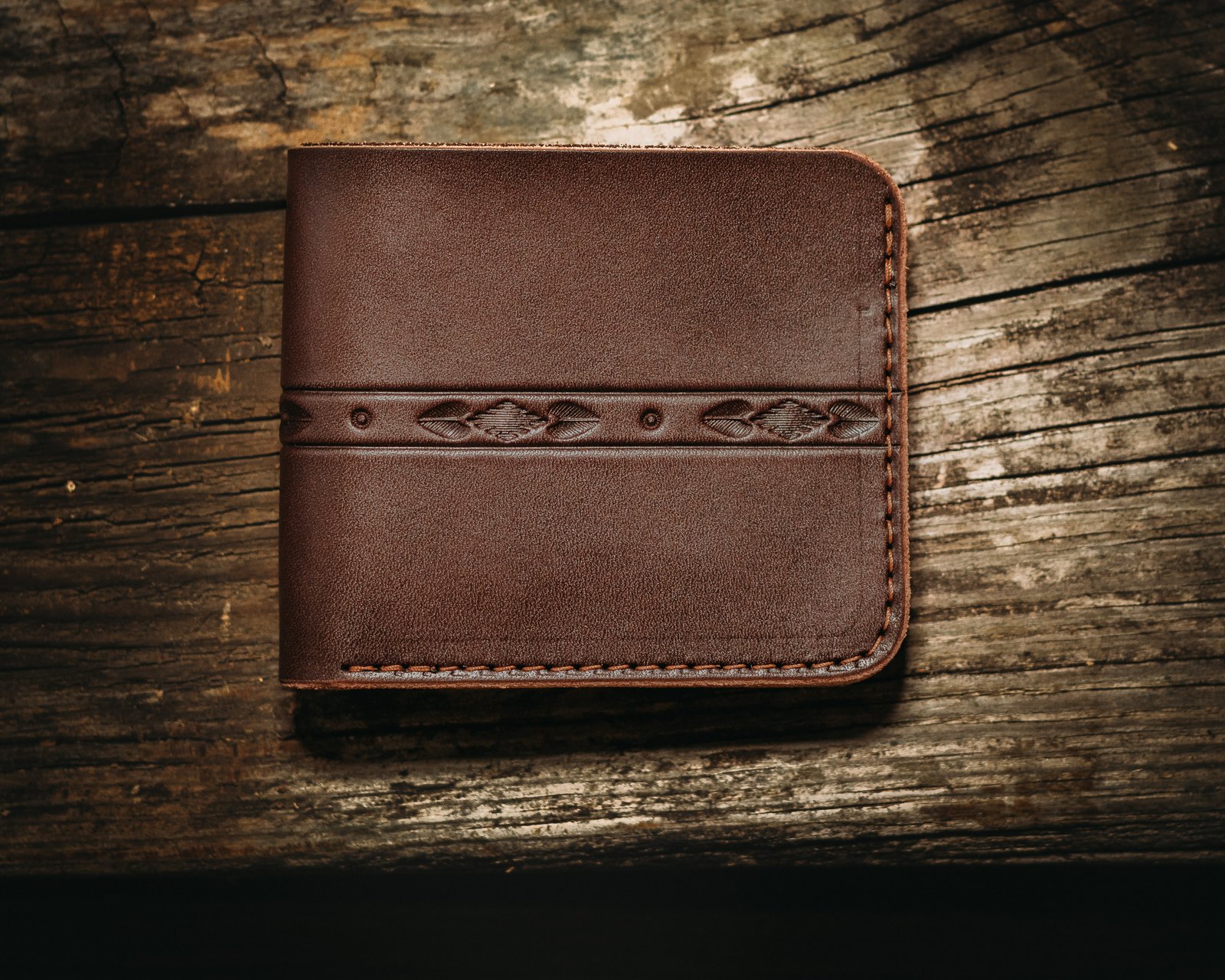 Classic Bi-fold Wallet (Dark Brown) | Golden Age Supply Co.