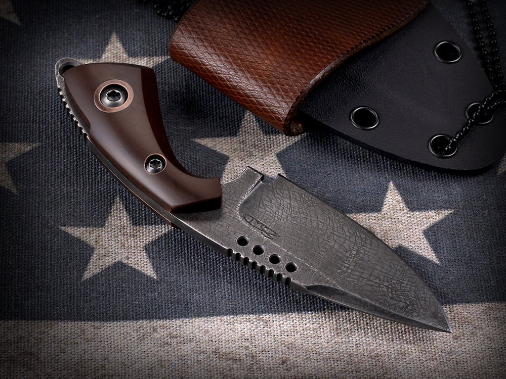 Custom Drop Point Fixed Blade #436