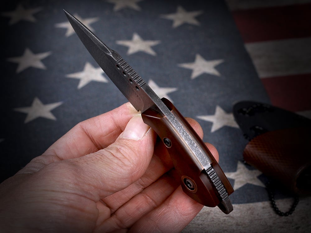 Custom Drop Point Fixed Blade #436