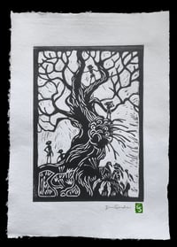 'Pixie Tree' Green Stamp
