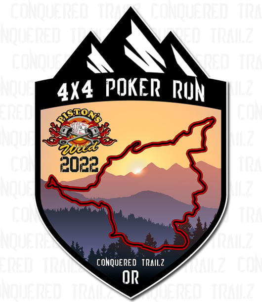 Image of Piston's Wild 2022 Poker Run - Event Badge