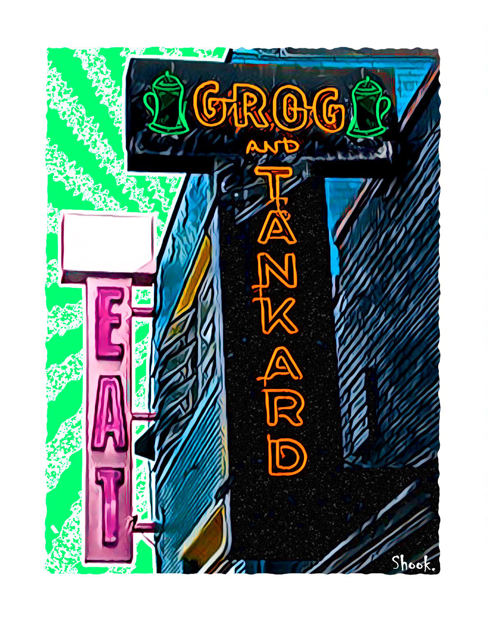 Grog & Tankard, Washington DC Giclée Art Print (Multi-size options)