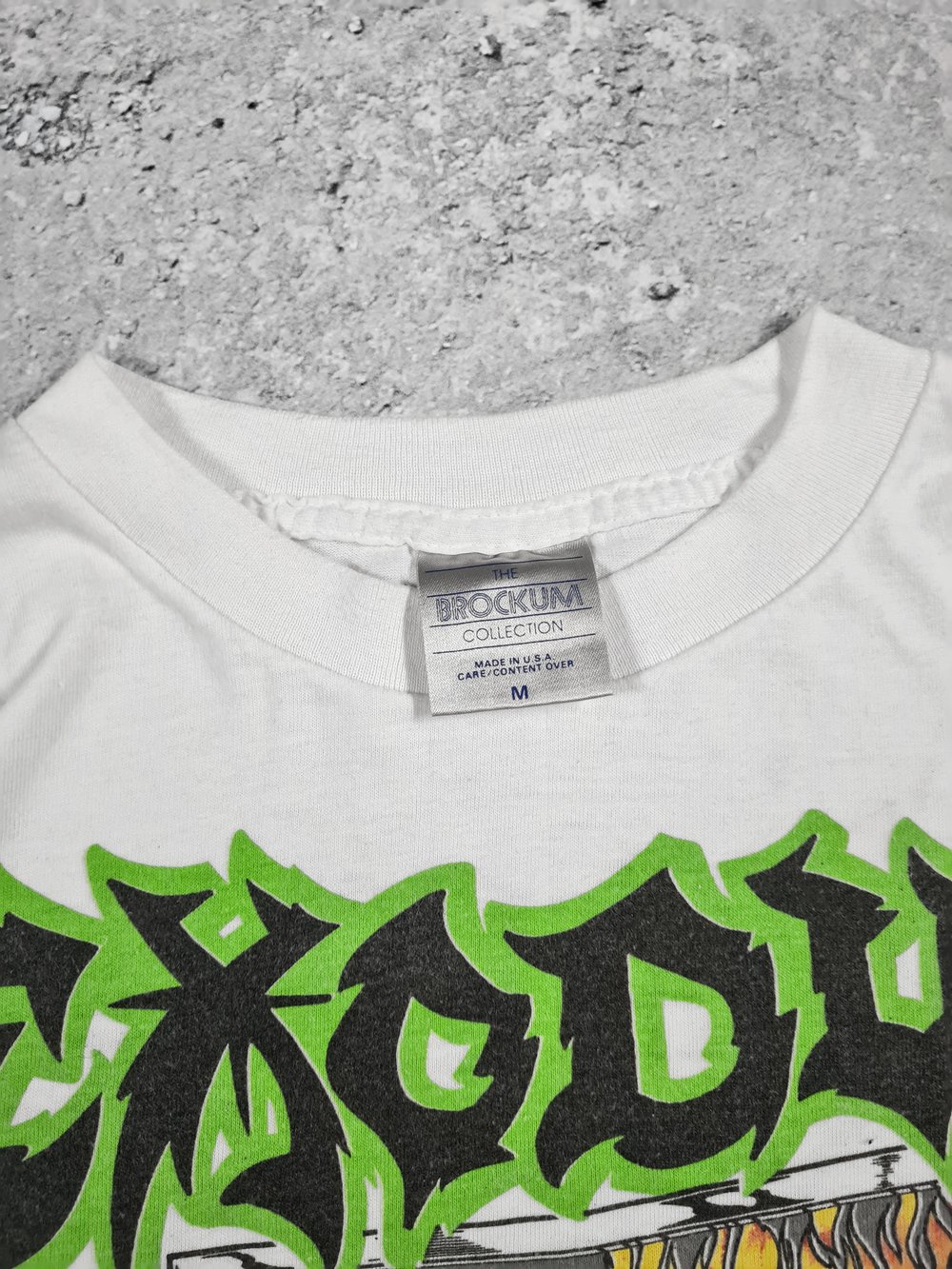 *Rare* Exodus 1989 'Spitting Image Of A Man In Hell' White T-Shirt