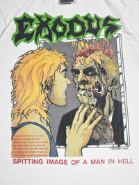 Image 5 of *Rare* Exodus 1989 'Spitting Image Of A Man In Hell' White T-Shirt