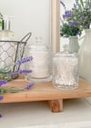 Floral Cut Glass Jars ( Set or Singles )
