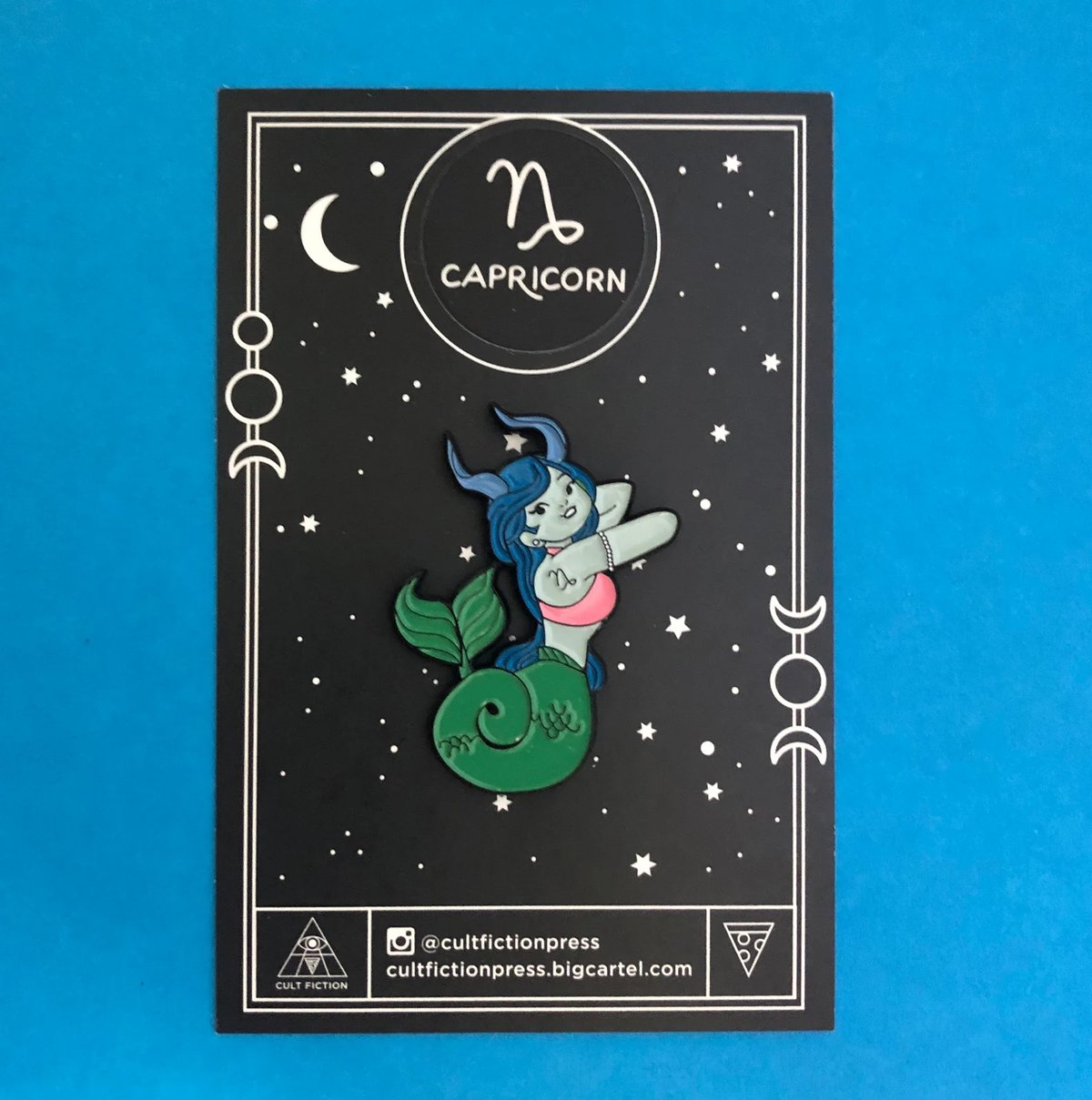 Image of Capricorn Zodiac Enamel Pin