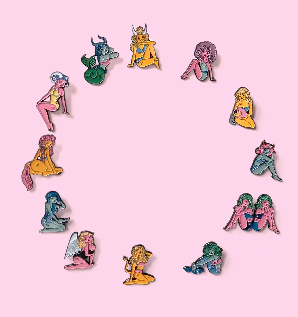 Image of Sagittarius Zodiac Enamel Pin