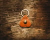 Guitar Pick Keychain (Saddle Tan)