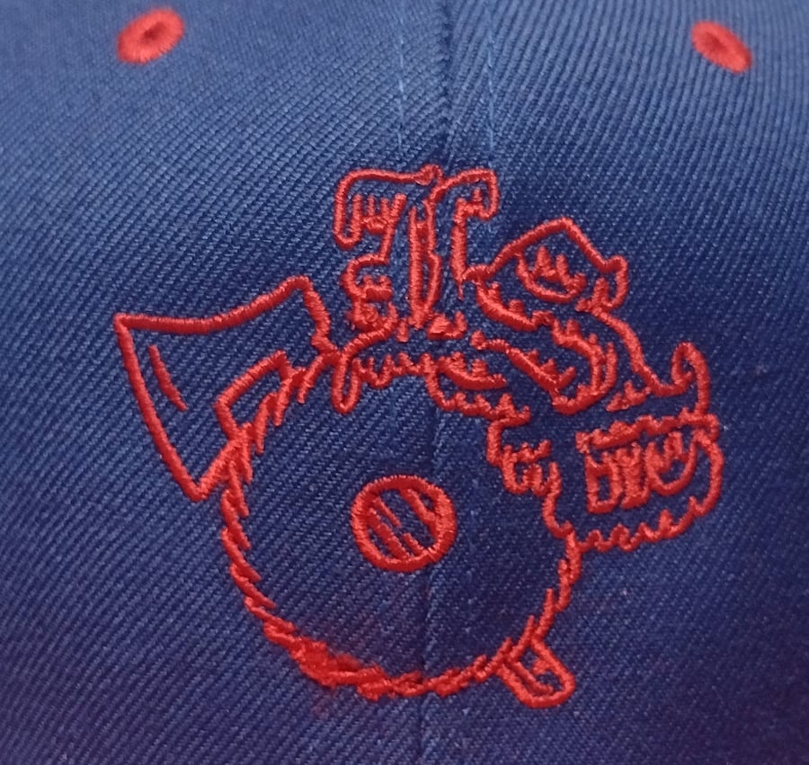 Image of LSP : LSP LOGO (BLUE W/ RED OUTLINE) SNAPBACK HAT 