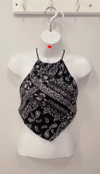 Image 4 of BANDANNA STYLE HALTER TOP 