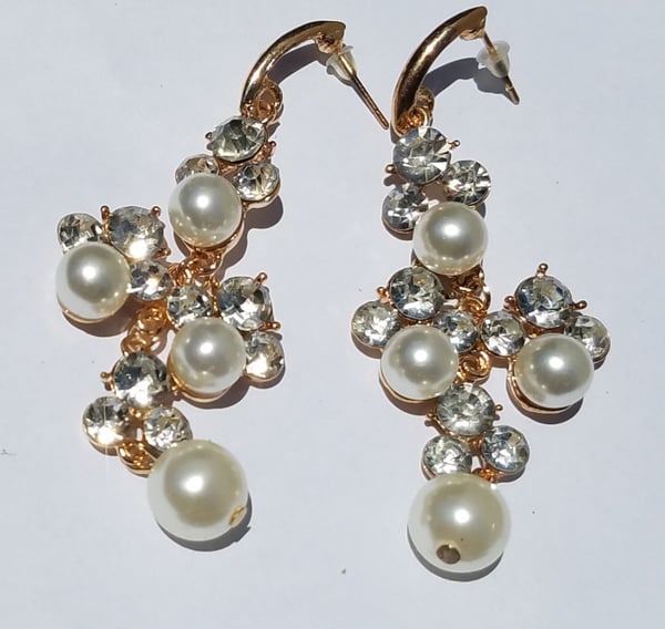 Image of Cascading Shine Earrings 