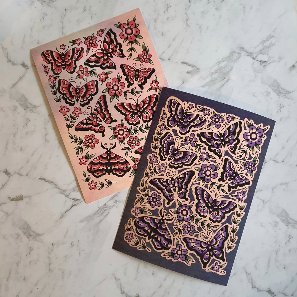 A4 Butterfly Print (Purple)