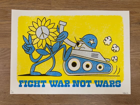 Image of Fight War Not Wars Large print