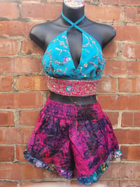 Image 2 of Bralette turquoise and hot pink