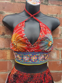 Image 1 of Bralette red star burst 