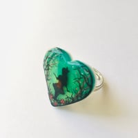 Image 2 of Alice in the Garden Resin Heart Statement Ring