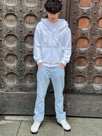 STREET "TAG" Cactus Angel Zip Hoodie Rhinestones