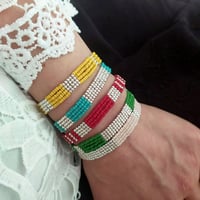 Image 3 of Manchette Argent "Color Block"