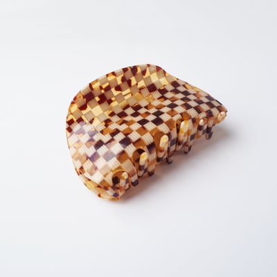 Image of *NEW* Honey Checker Hair Claw
