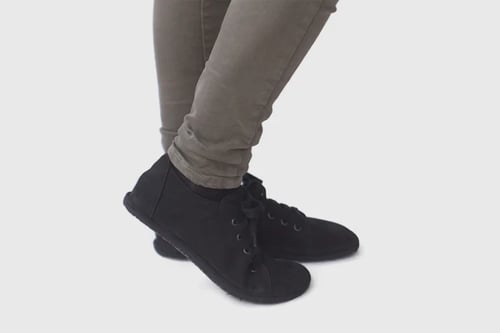 Image of Barefoot sneakers in Black Nubuck - Ready to ship 