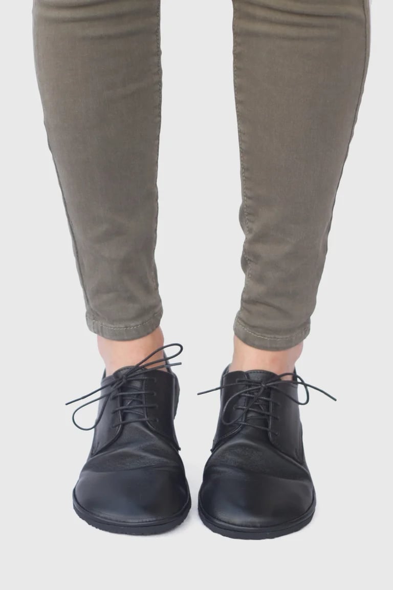 Image of Plain Toe Derby in Matte Black - Ready to ship