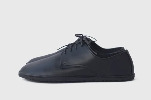 Image of Plain Toe Derby in Matte Black - Ready to ship 