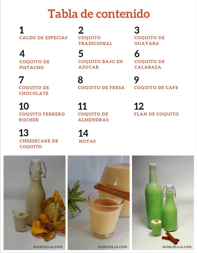 Recetario de Coquito -español-