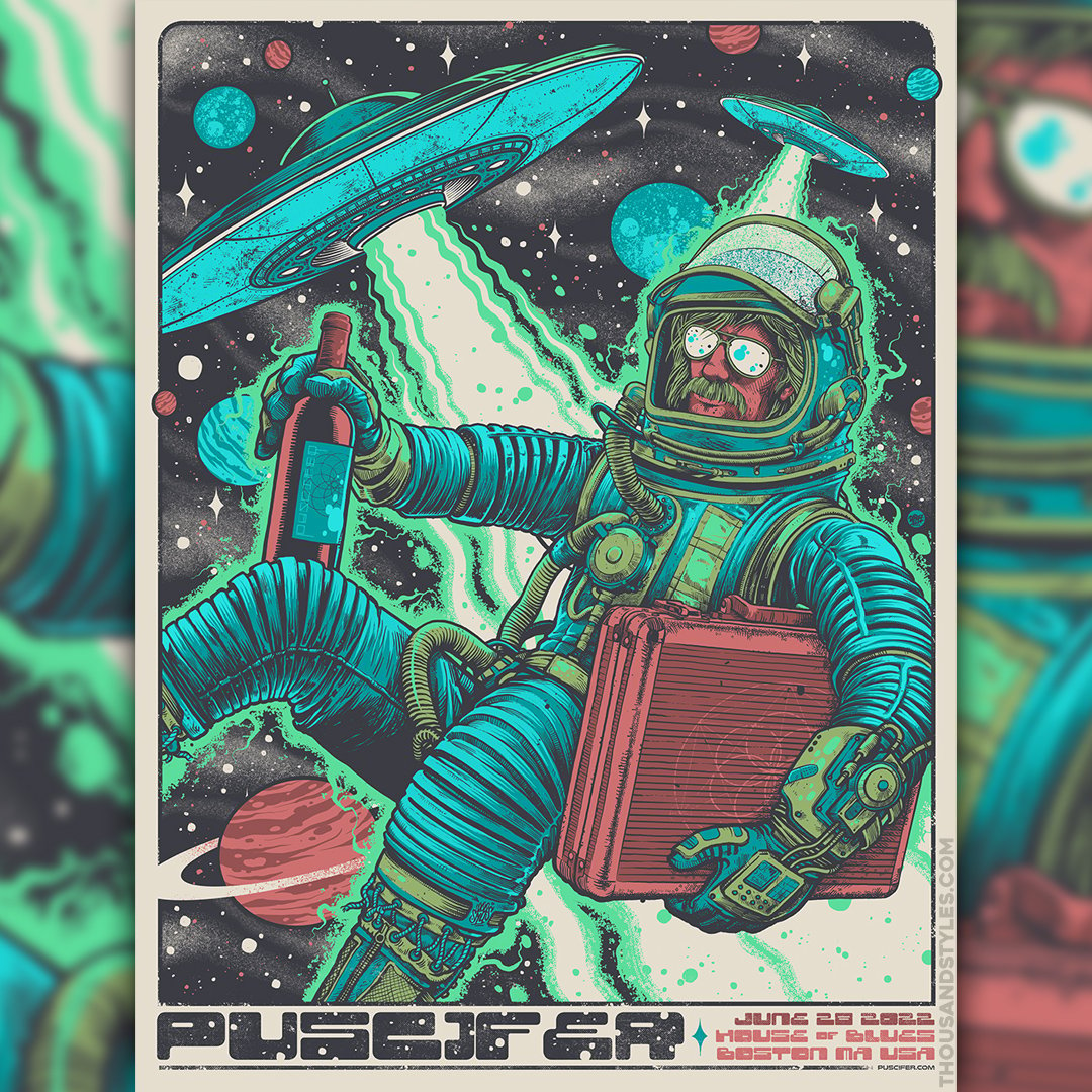 Puscifer 6.28.22 Boston Official Gig Poster - Artist Edition