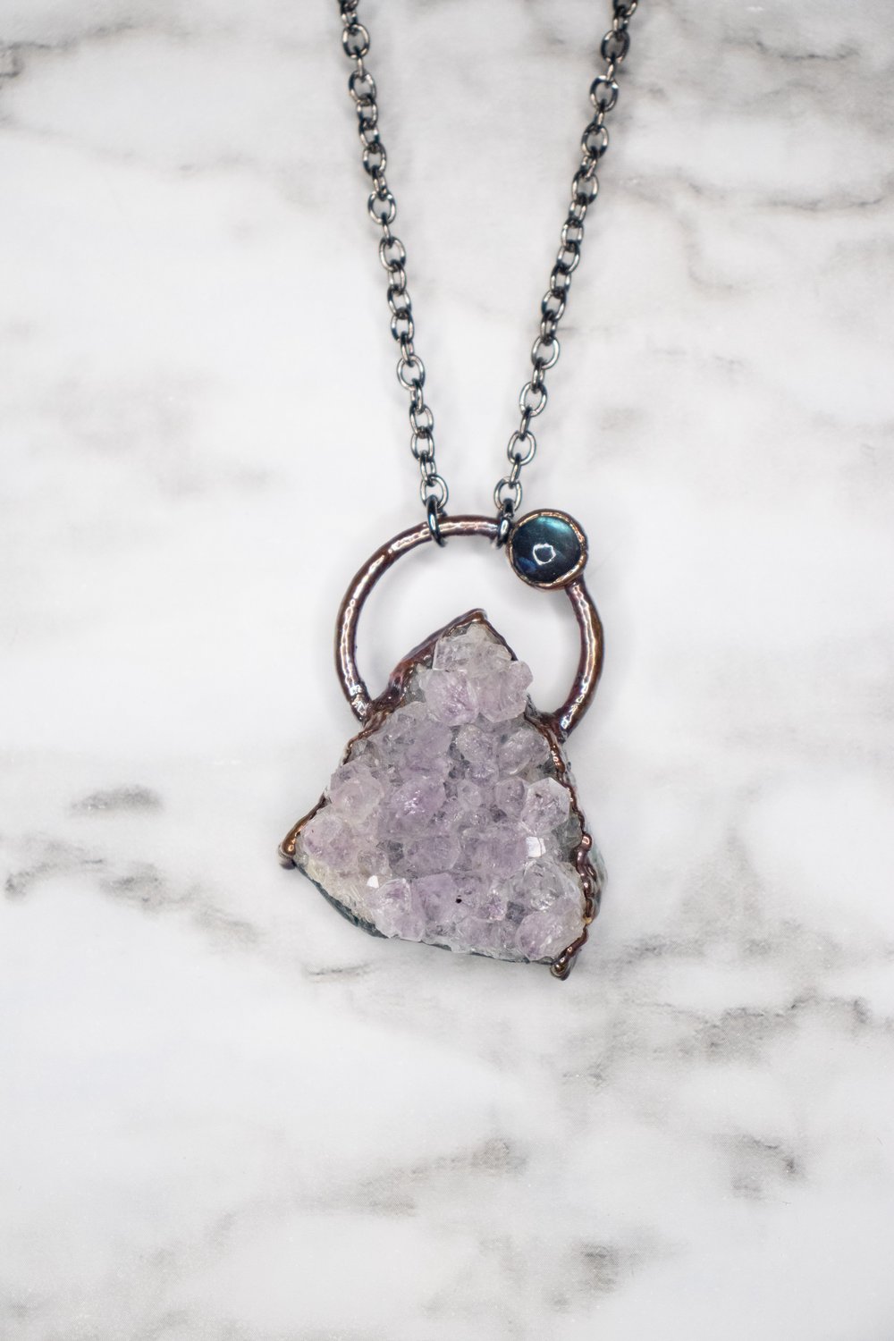 Image of Amethyst Geode and Labradorite