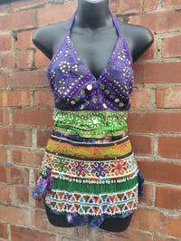 Image 2 of Bralette purple and green