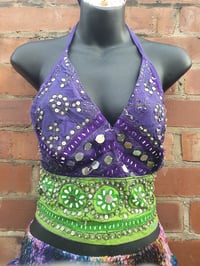 Image 1 of Bralette purple and green
