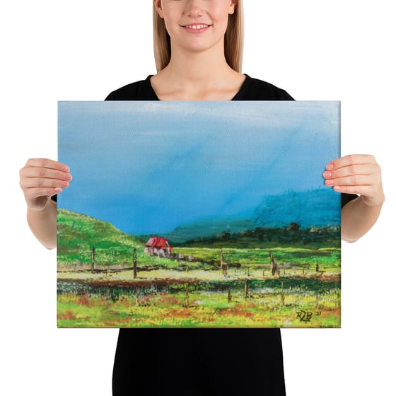 Image of ||| CANVAS PRINT ||| "I Empathize With You, Little Red House"