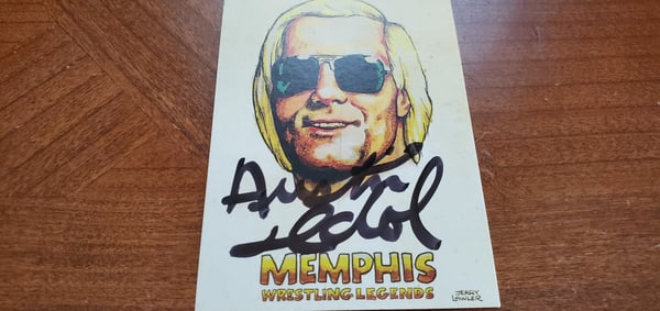 Image of Austin Idol Memphis Legends Wrestling Card