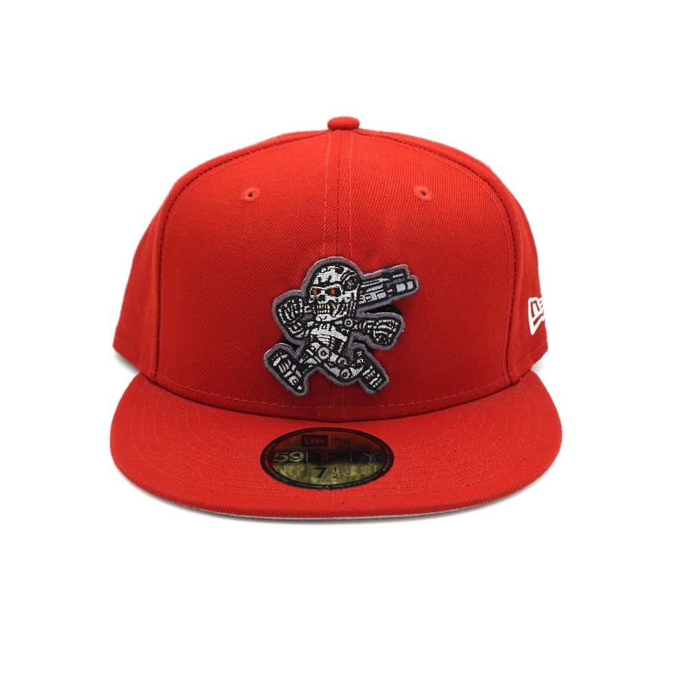 T-800 fitted cap - Red