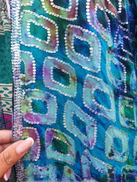 Image 3 of Cosmos sequin kaftan tie dye