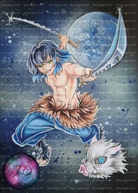 Image 1 of Inosuke demonslayer Poster