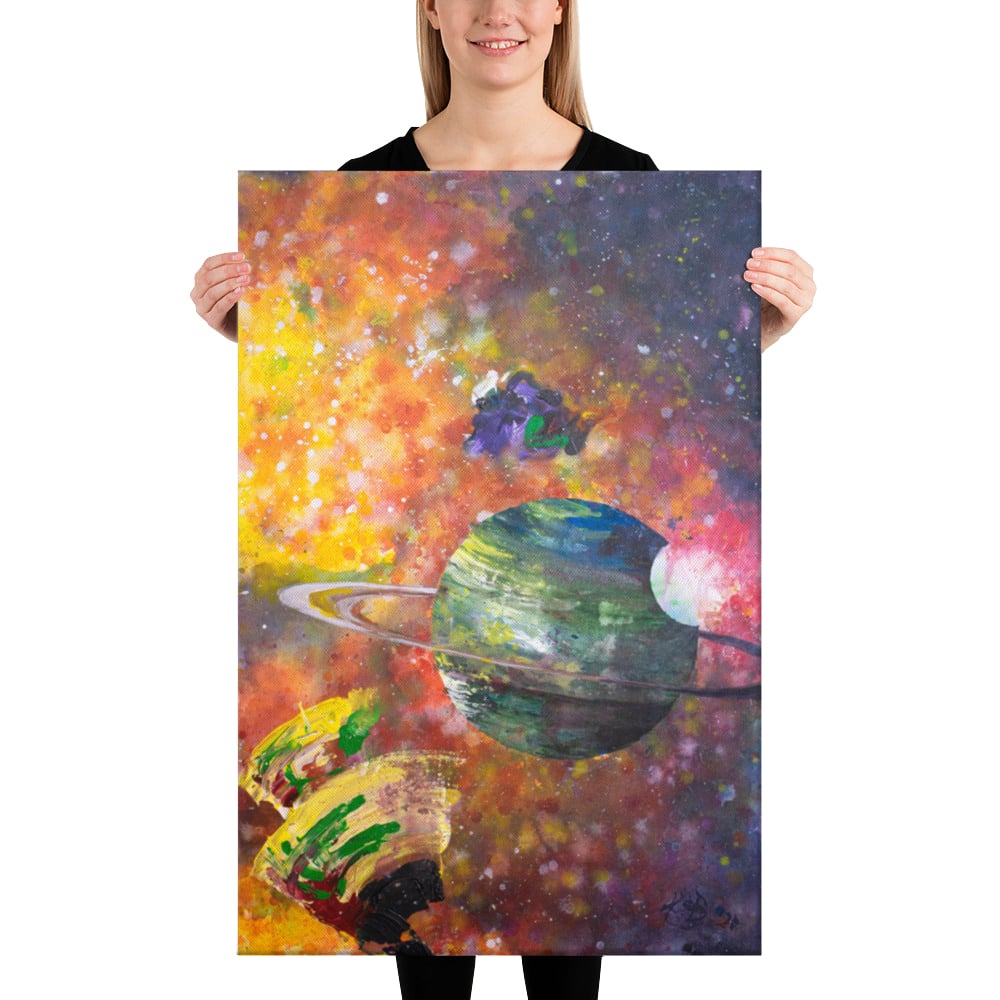 Image of ||| CANVAS PRINT - RIGHT HALF ||| - "We'll See How Long the Universe Enjoys this Patch Job"