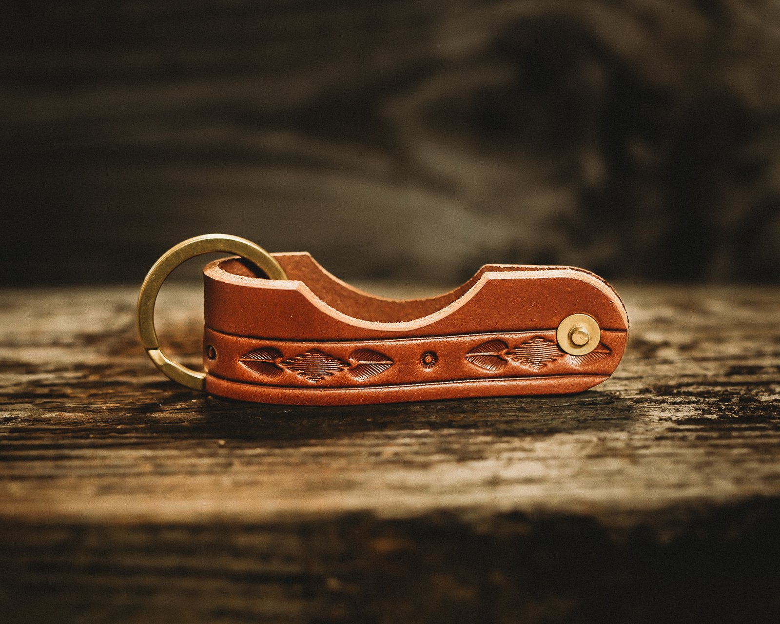 Smoke Stand Keychain (Nut Brown) | Golden Age Supply Co.
