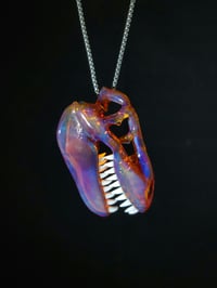 Image 2 of Jupiter v1 T-Rex skull pendant 💜