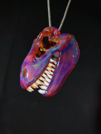 Image 3 of Jupiter v1 T-Rex skull pendant 💜